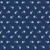 Benartex Classic Keepsakes in Blue Daisy Garden Navy Blue