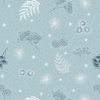 Lewis and Irene Fabrics The Secret Winter Garden Flannel Frosted Garden Mist Blue