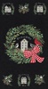 Moda Holidays at Home Panel Charcoal Black