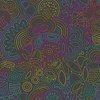 Andover Fabrics Color Wheel Rainbow Stitched Night