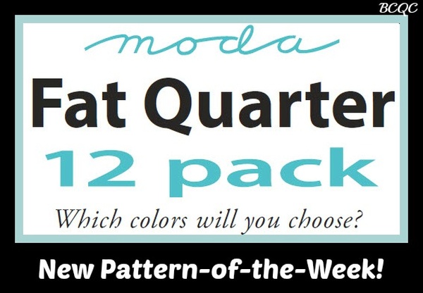 Moda 12 Pack Fat Quarter Free Pattern of the Week Program