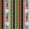 Henry Glass Hollyville Manor Mini Garland Stripe Red Multi