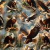 Blank Quilting Wilderness Song Eagles Brown