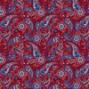 Henry Glass Liberty Hill Paisley Red