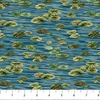 Northcott Autumn Woodland Naturescapes Lily Pads Blue Multi