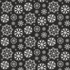 Riley Blake Designs Hello Winter Flannel Snowflakes Black