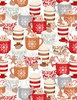 Wilmington Prints Baking Up Joy Packed Cups White