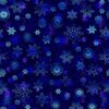 QT Fabrics Fantasia Linear Floral Navy