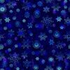 QT Fabrics Fantasia Linear Floral Navy