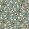 Windham Fabrics Petal and Purr Feline Friends Sage