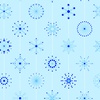 Andover Fabrics Century Prints Deco Frost Snowflakes Arctic