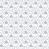 Benartex Classic Keepsakes in Blue Calico Floral White/Navy