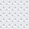 Benartex Classic Keepsakes in Blue Calico Floral White/Navy