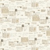 Michael Miller Fabrics What's Poppin Antique Lettering Beige