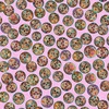 QT Fabrics Skullduggery Mini Sugar Skulls Pink