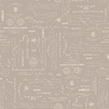 Marcus Fabrics Summer House Bee Script Grey