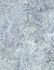 Wilmington Prints Starlight Batiks Dots and Leaves Blue