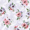 Hoffman Fabrics Fly Freely Blooms Lilac/Silver