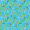 Benartex Rainforest Glow Tropical Leaves Medium Turquoise