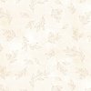 P&B Textiles Floral Chic Tonal Tossed Leaves Ecru