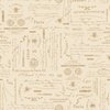 Marcus Fabrics Summer House Bee Script Cream