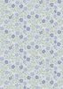 Lewis and Irene Fabrics Floral Song Little Blossom Duck Egg Blue