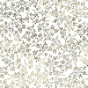 P&B Textiles Flutter Blooms Multi Vines White/Gold