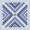 English Garden Blue Cluster Free Quilt Pattern