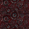 Blank Quilting Hexi-Dots 108 Inch Wide Backing Fabric Concentric Hexi-Dots Red/Black/White