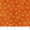 Northcott Sunshine Harvest Dots on Texture Orange