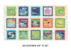 Benartex Rainforest Glow Boxes Panel Multi