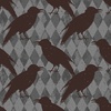 Andover Fabrics Nevermore Crow Harlequin Gray