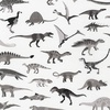 Robert Kaufman Fabrics Alphabetosaurus Dinosaurs Grey