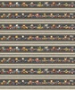 QT Fabrics Turbo Tykes Racetrack Border Stripe Smoke