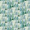 3 Wishes Fabric Forest Friends Blue Trees Green