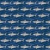 Andover Fabrics Deep Blue Sea Sharks Dark Blue