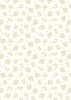 Lewis and Irene Fabrics Honey Sweet Tiny Floral Bee Cream