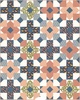 Petals and Pony Luck Do Si Do (Blue) Free Quilt Pattern