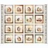 QT Fabrics HedgeHugs Hedgehog Picture Patches Cream