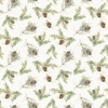 Riley Blake Designs Holiday Spirit Pinecones Cream