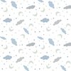 P&B Textiles Polar Pals Tossed Night Sky White