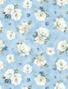 Wilmington Prints Blue Harmony Floral Toss Light Blue