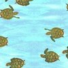 Andover Fabrics Reef Baby Turtles Teal