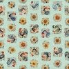 QT Fabrics Poultry in Motion Roosters and Sunflowers Sage