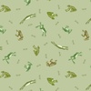 Lewis and Irene Fabrics Small Things Rivers and Creeks Frogs and Toads Light Green
