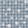 Michael Miller Fabrics Oh Deer Winter is Here Falling Snowflakes Sea