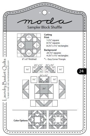 Moda Sampler Block Shuffle - Block 24
