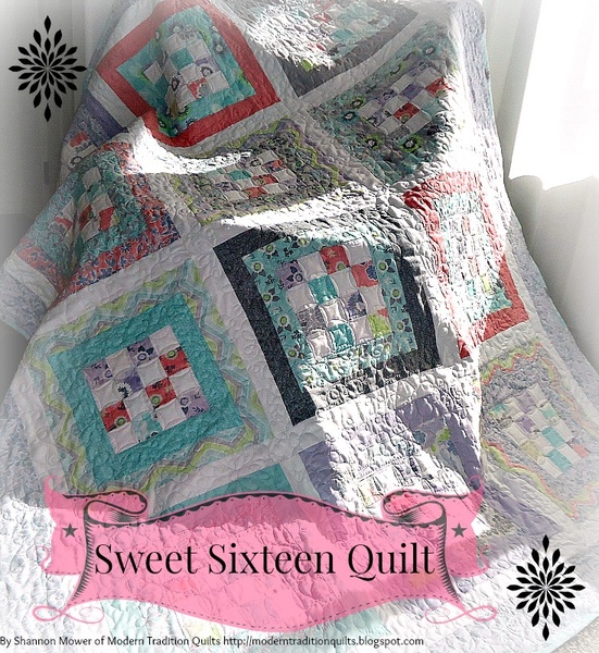 Sweet Sixteen Quilt Free Pattern by Moda Bake Shop