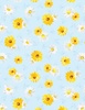 Wilmington Prints Bees and Blooms Daisy Toss Blue