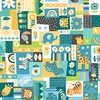Andover Fabrics In the Jungle Montage Blue